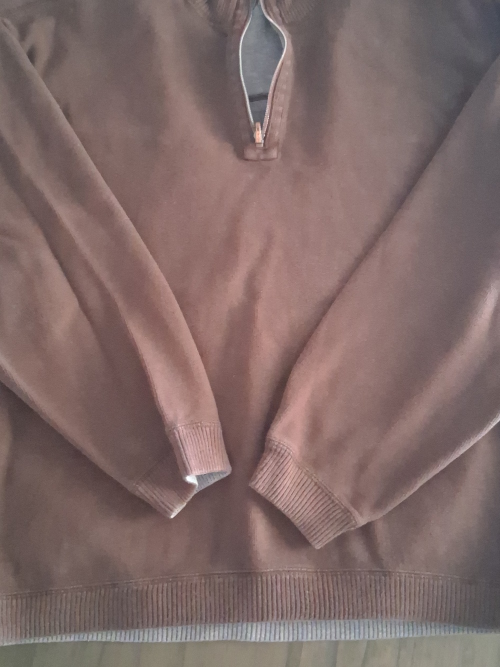 Tommy Bahama Brown Ribbed Knit Top